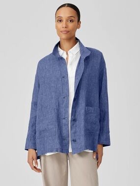 Eileen Fisher Delave Linen Jacket